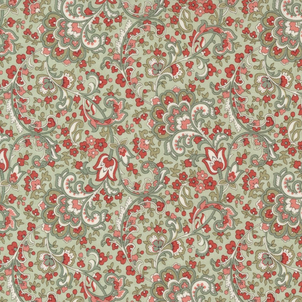 Tela de Moda Fabrics Estampada Verde, Rojo & Blanco<p class="t1product"> M011 </p>