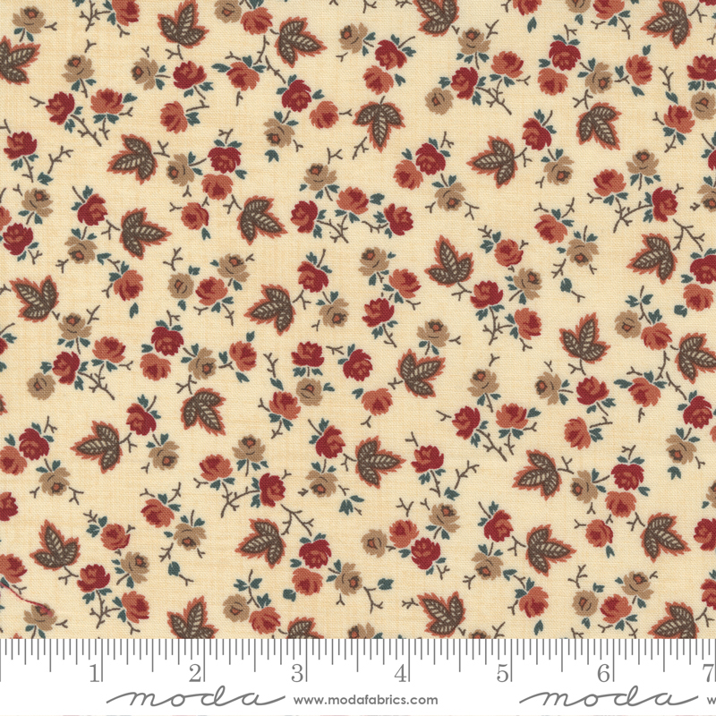 Tela de Moda Fabrics Estampada Vainilla, Granate, Tostado & Verde<p class="t1product"> M013</p>