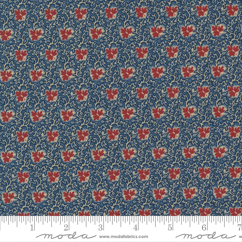 Tela de Moda Fabrics Estampada Azul, Beige & Rojo<p class="t1product"> M033 </p>